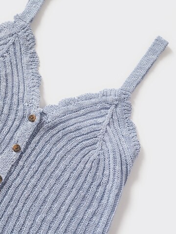 MANGO Knitted Top 'Tila' in Blue