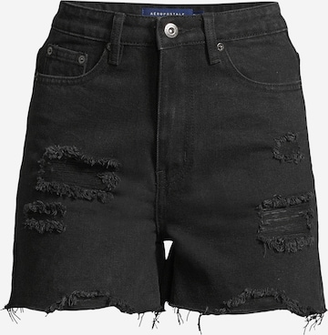 AÉROPOSTALE Regular Shorts in Schwarz: predná strana