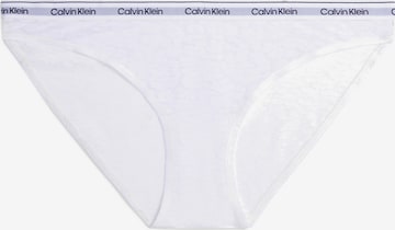 Slip Calvin Klein Underwear en blanc : devant