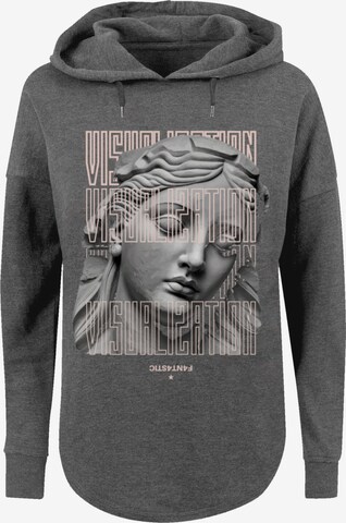 F4NT4STIC Sweatshirt in Grey: front