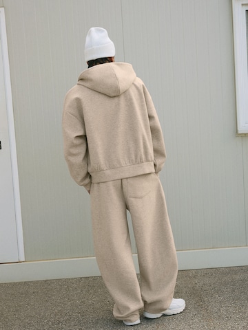 Bershka Sweat jacket in Beige