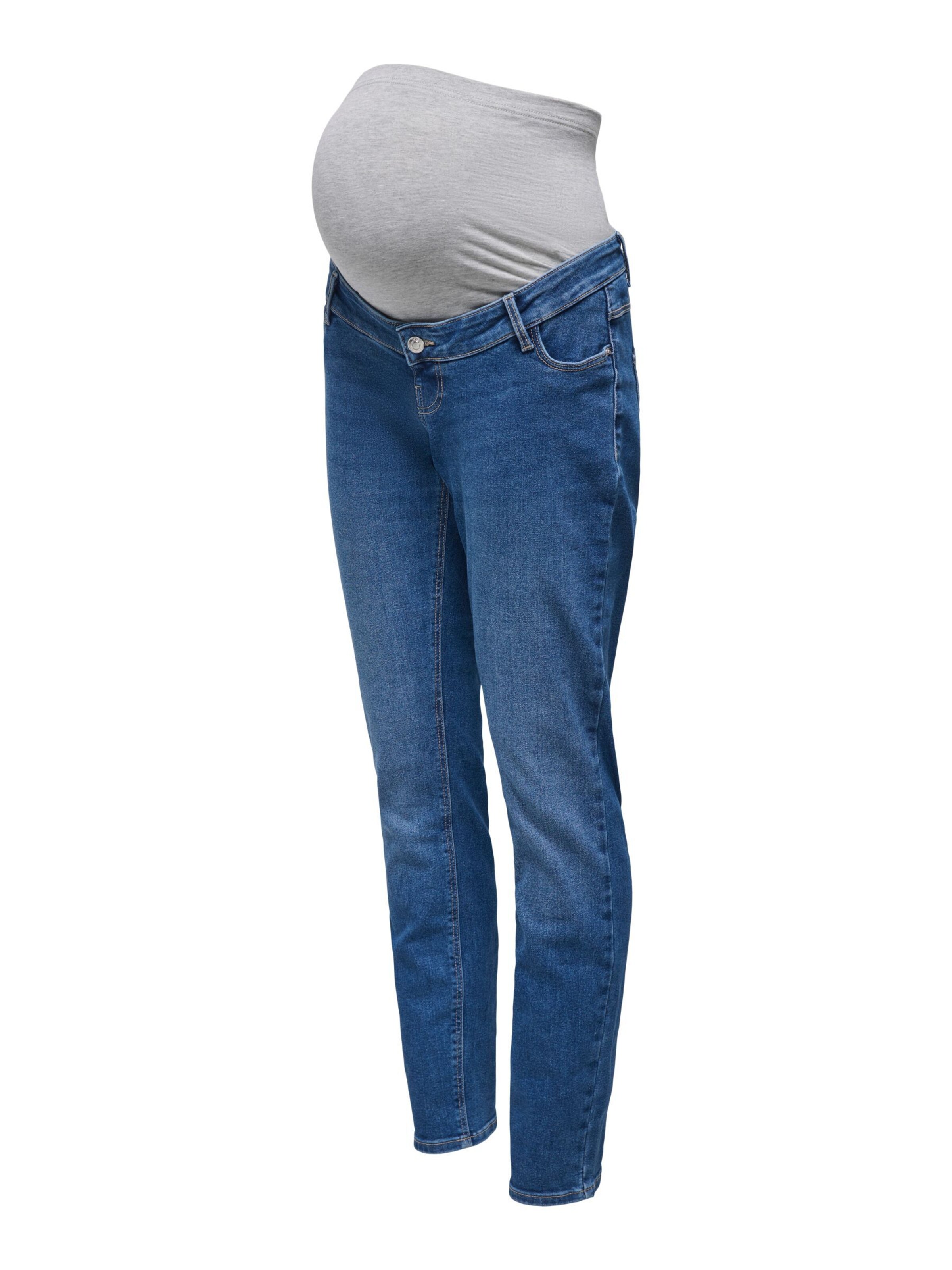 Only Maternity Skinny Jeans 'OLMCRUZ' i blå
