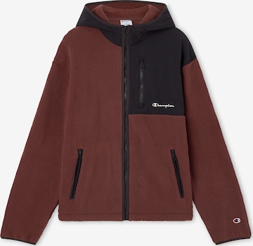 Champion - Chaqueta polar en marrón: frente