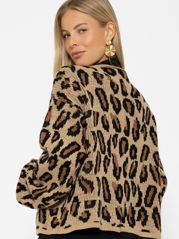 SASSYCLASSY Oversizestrickjacke‌‌‌‌‌‌‌‌ in Beige