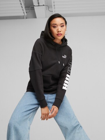 PUMA Sweatshirt in Zwart: voorkant