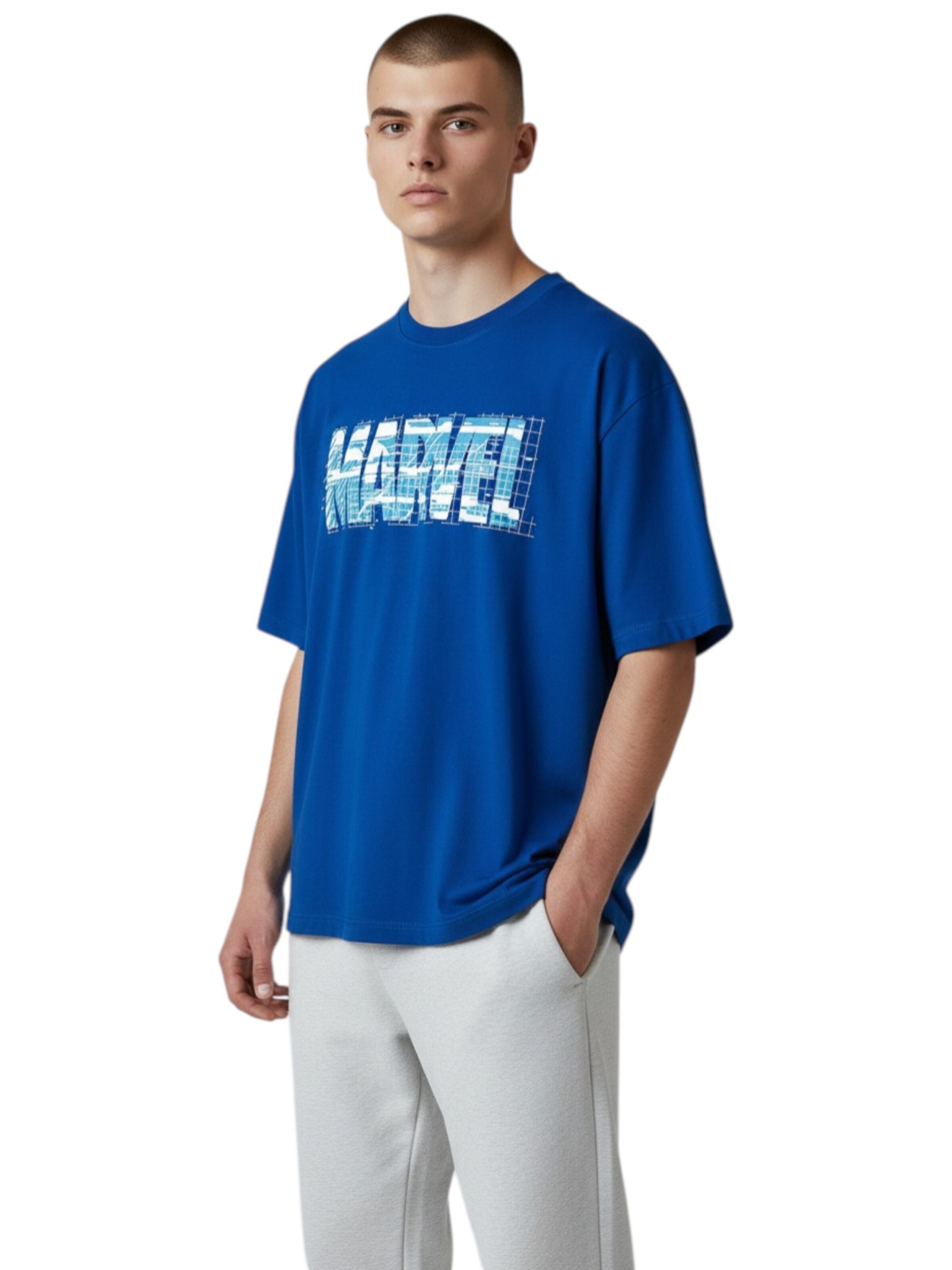 Marvel Comics Shirt 'Marvel T-Shirt Oversized' in Blue