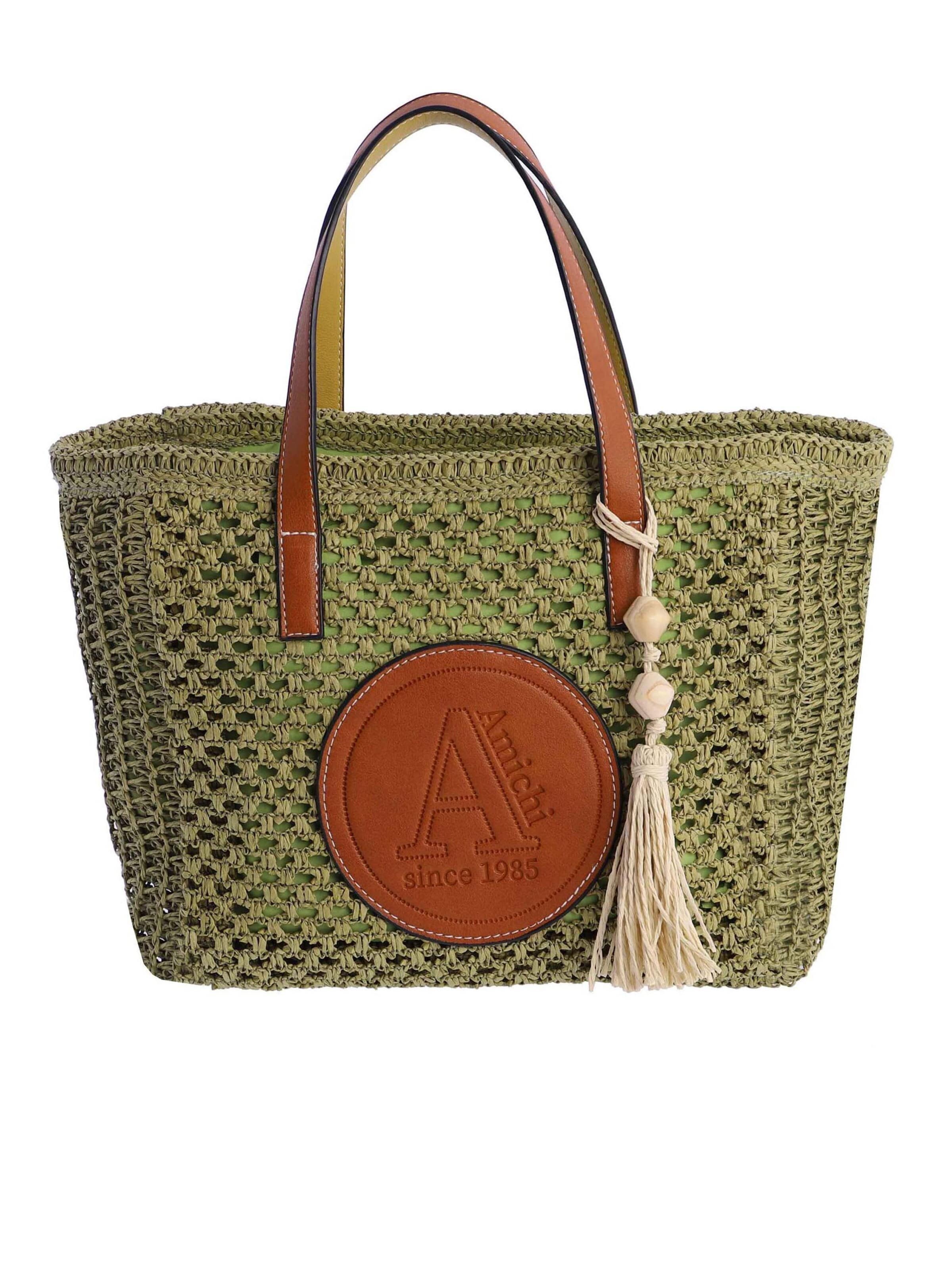 Amichi - Bolso de mano 'Aruba' en verde: frente