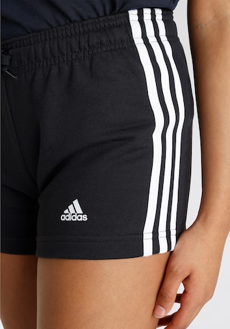 melns ADIDAS SPORTSWEAR Standarta Sporta bikses 'Essentials'