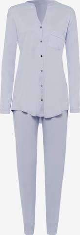 Hanro Pajama 'Pure Essence' in Blue: front