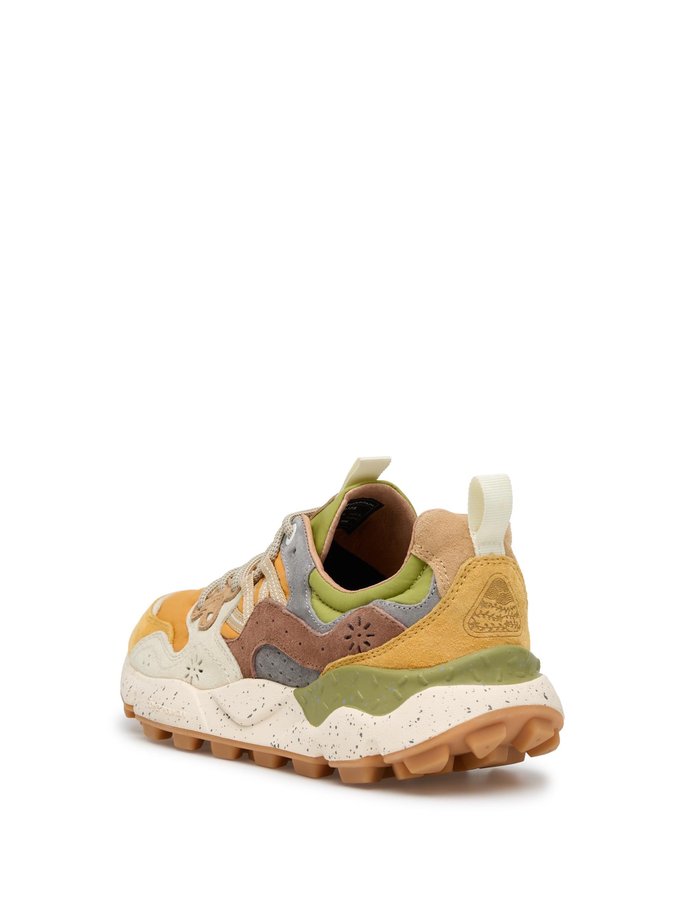 Baskets basses 'YAMANO 3 UNI' Flower Mountain en jaune