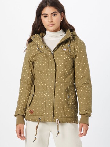 Ragwear Between-season jacket 'Danka' in Green: front