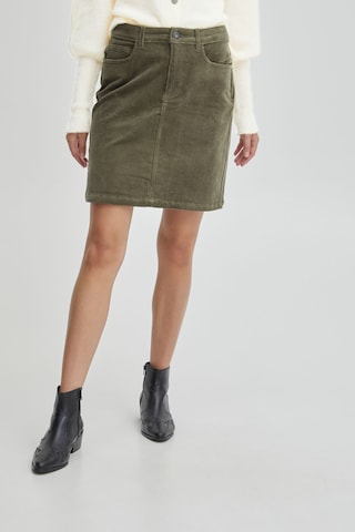 PULZ Jeans Skirt 'SALLY' in Green: front