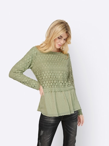 heine Blouse in Groen: voorkant