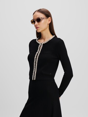 Giacchetta 'Essential Pearl' di Karl Lagerfeld in nero: frontale