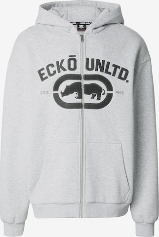 Giacca di felpa 'Vintage' di Ecko Unlimited in grigio: frontale