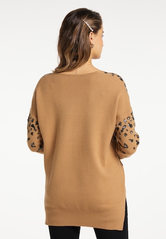 faina Regular Pullover in Beige