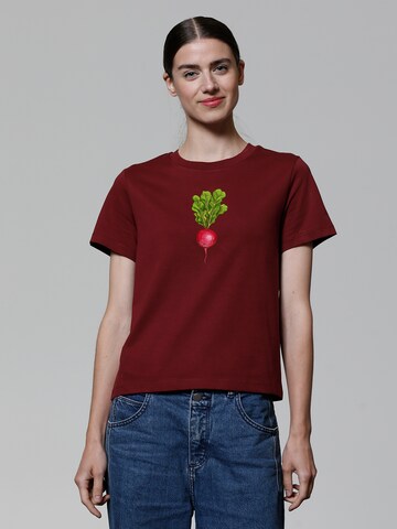 T-shirt ' Radieschen ' Watapparel en rouge : devant