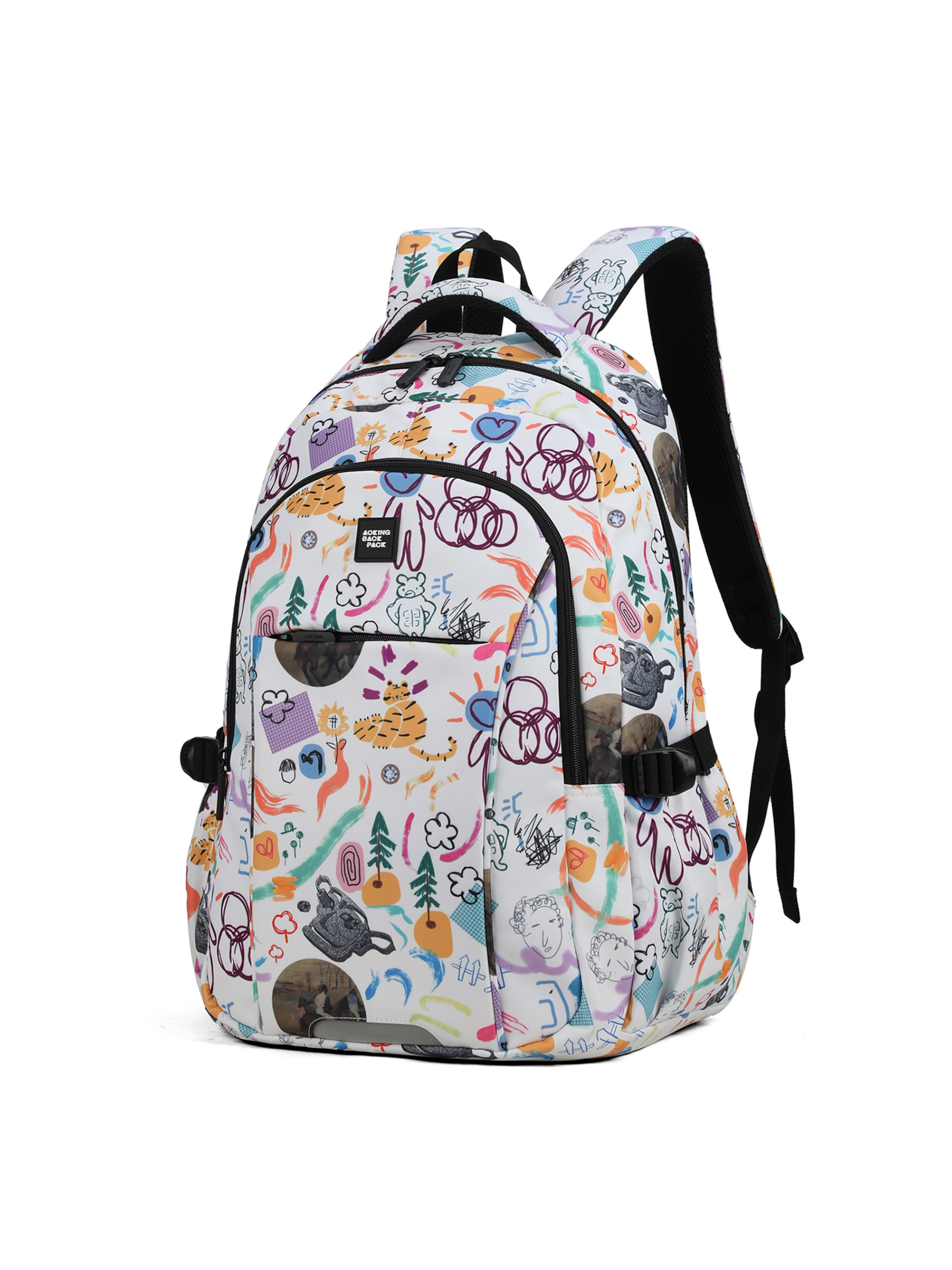 Sac à dos Aoking en mélange de couleurs : devant