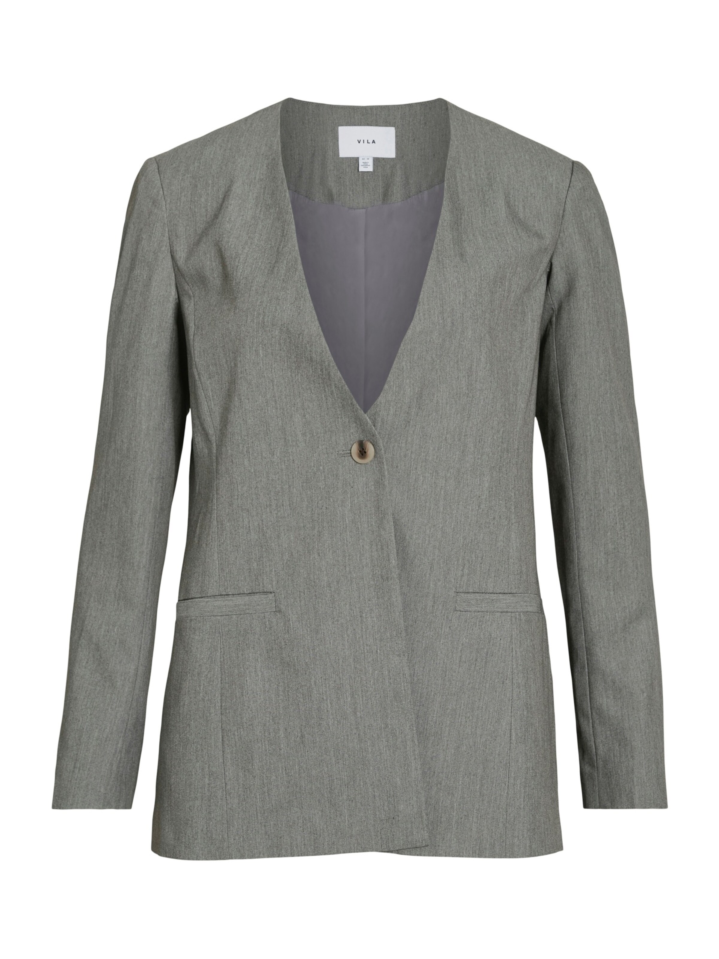 VILA Блейзер 'VIROOSE' в Серый: спереди