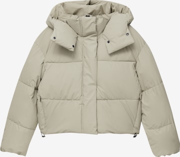 Pull&Bear Zimní bunda – béžová: přední strana