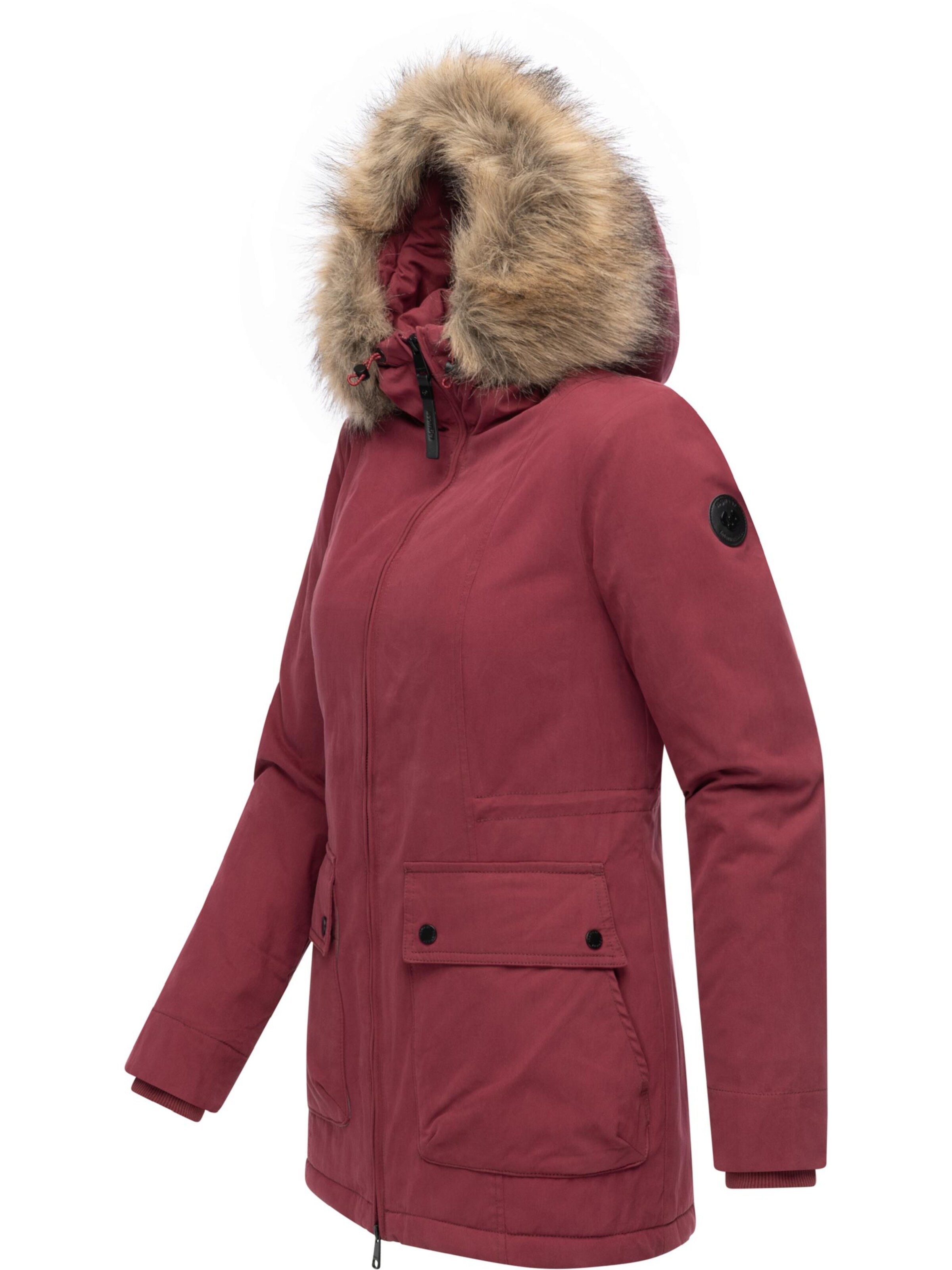 Ragwear Winter Coat 'Monadetta Youmodo' in Red