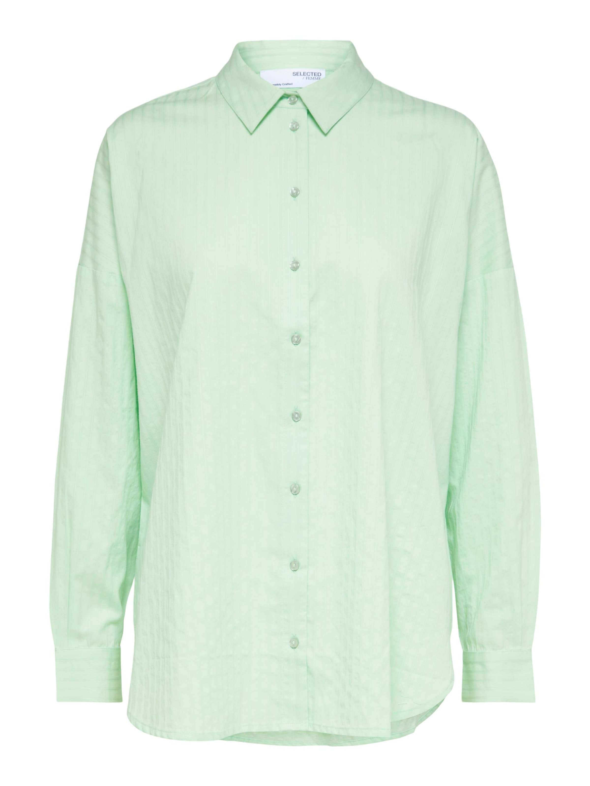 SELECTED Bluse 'Lina Sanni' i grøn: forside