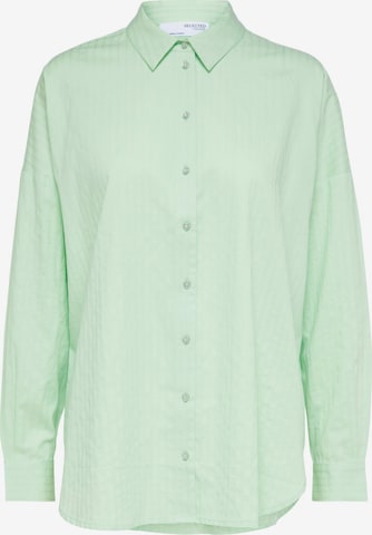 SELECTED FEMME Blouse 'Lina Sanni' in Groen: voorkant