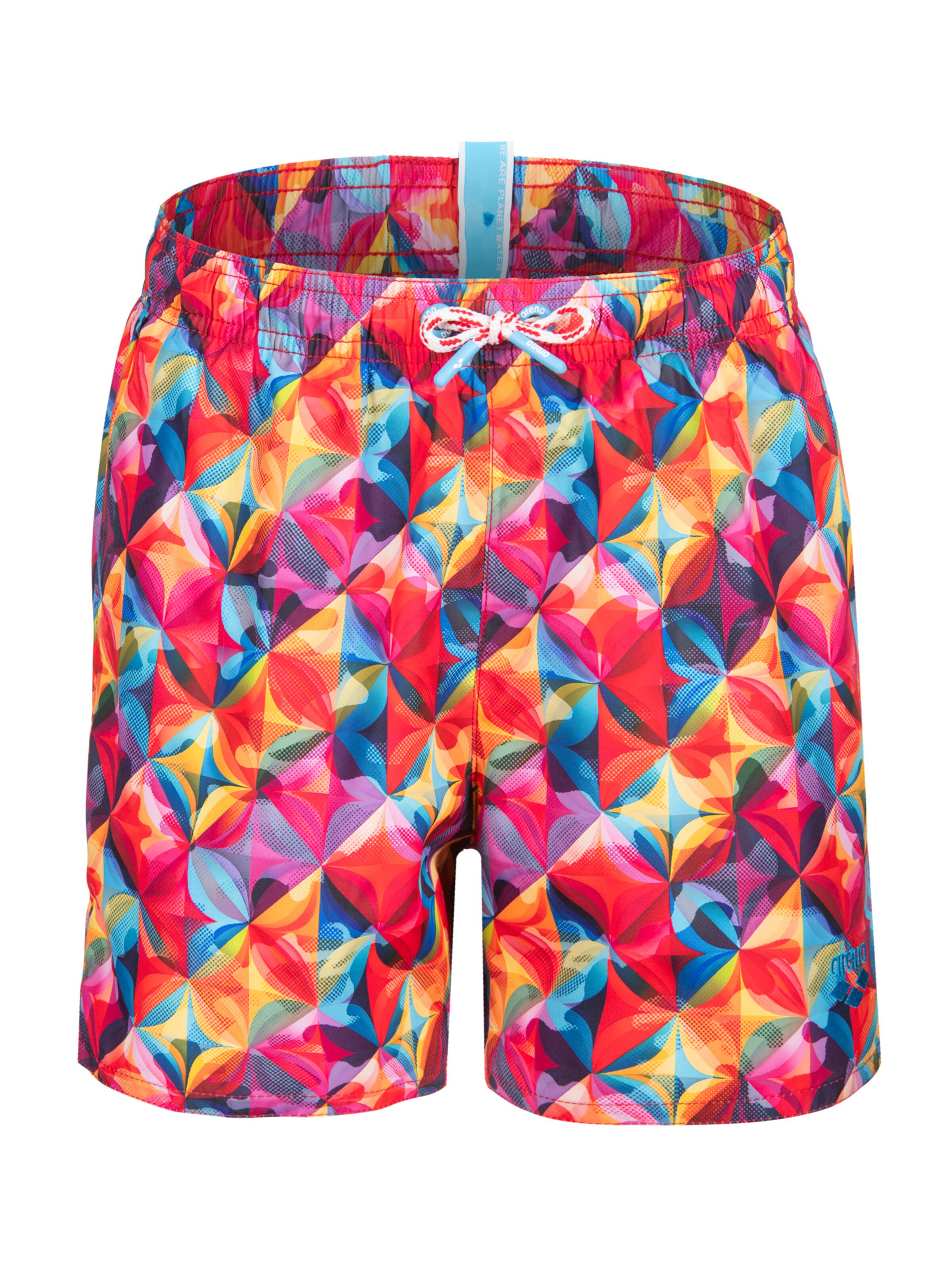 ARENA Badshorts 'WATER PRINTS BEACH BOXER AO' i röd