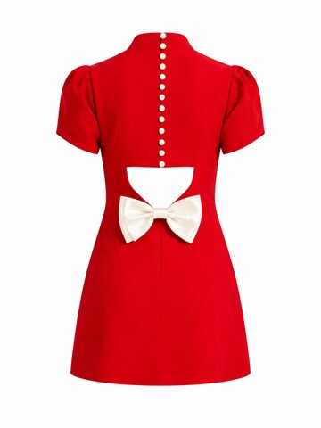 Cielie - Vestido 'Bow Detail Mini Dress' em vermelho