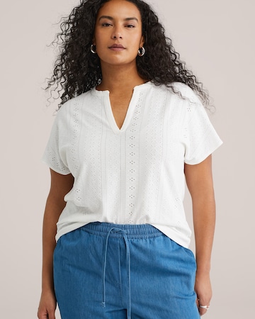 WE Fashion Μπλουζάκι σε λευκό: μπροστά