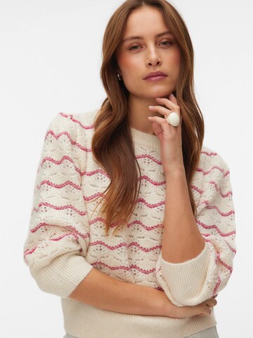 VERO MODA Pulóver 'VMLEONOR' - bézs