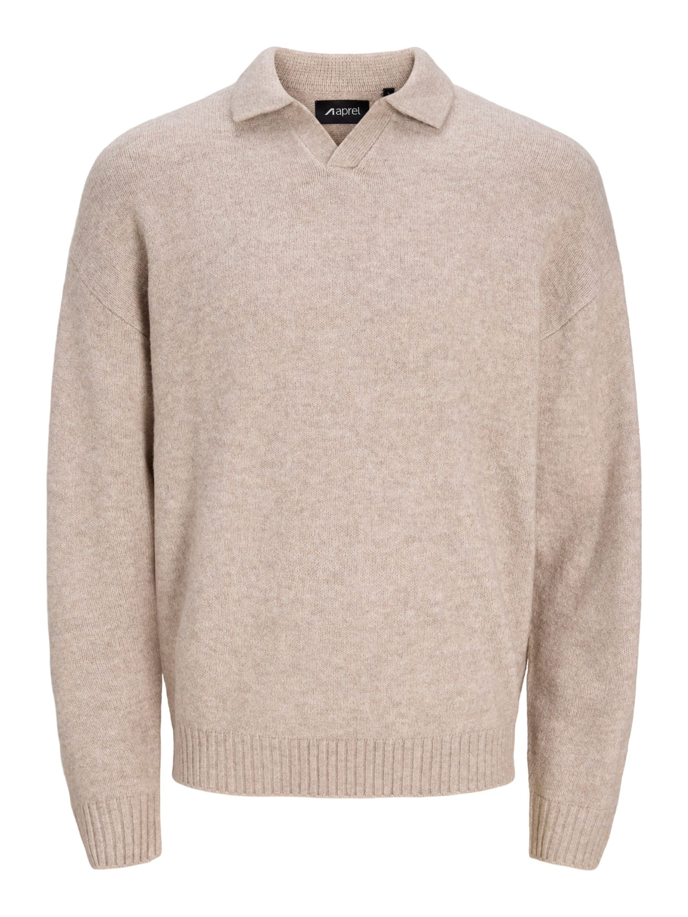 aprel Trui in Beige: voorkant