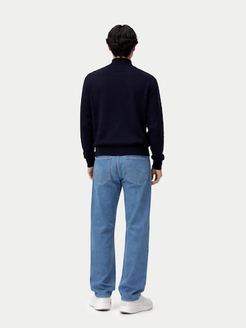 Pull-over 'Men's Timeless Mock Neck Cashmere Sweater' GOBI Cashmere en bleu