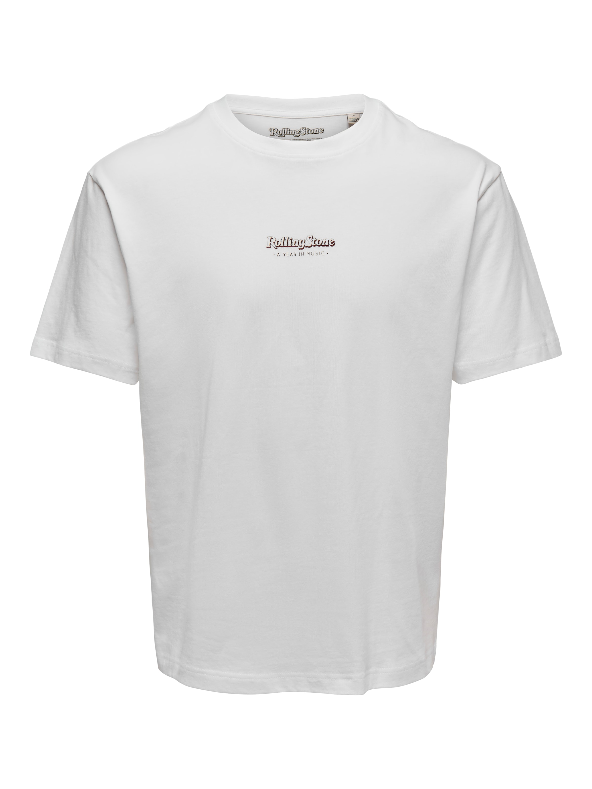 Only & Sons - Camiseta 'ONSROLLING STONE' en blanco: frente