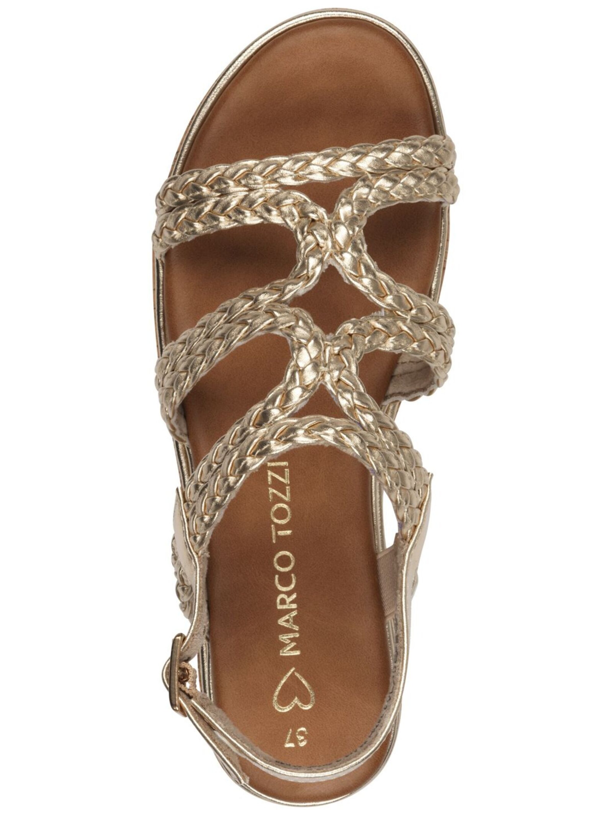MARCO TOZZI Sandalen met riem in Goud