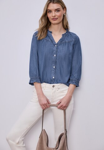 STREET ONE Blouse in Blue: front