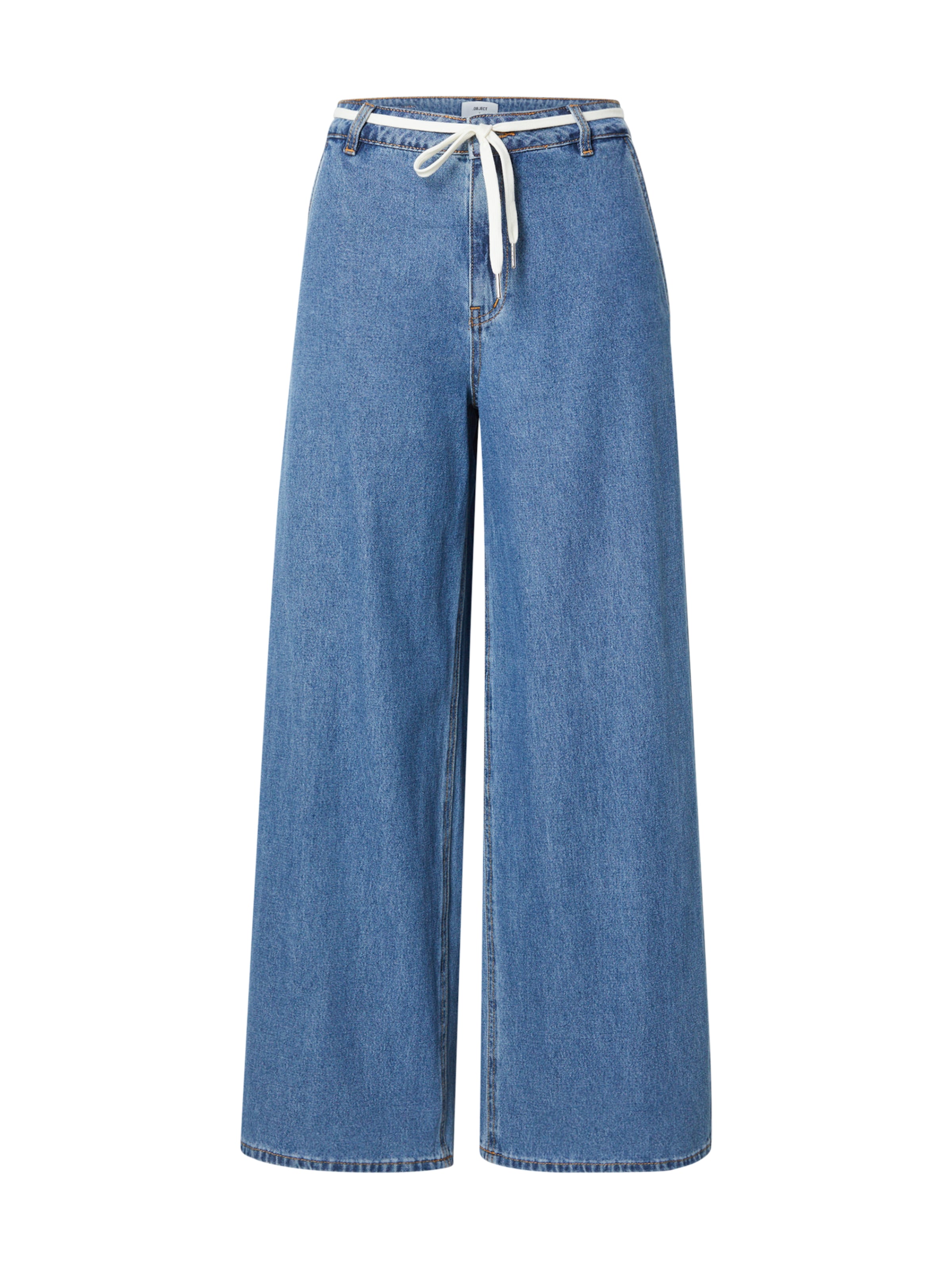OBJECT Wide leg Jeans i blå: framsida
