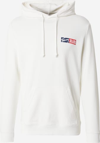 Sweat-shirt Tommy Jeans en blanc : devant