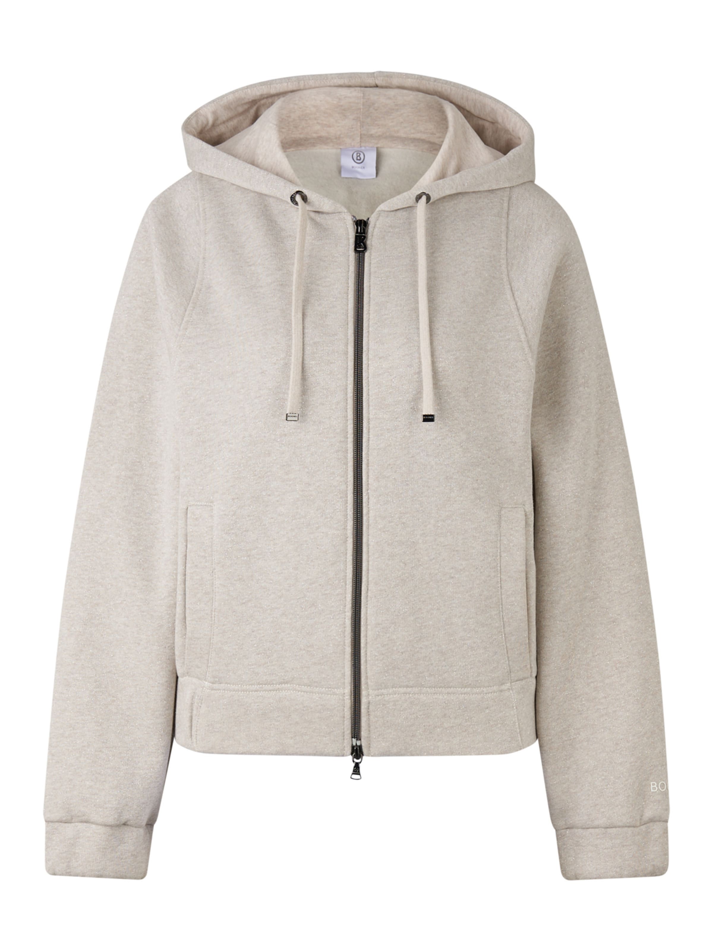 BOGNER Sweatjacke 'Talli' in Beige: Vorderseite