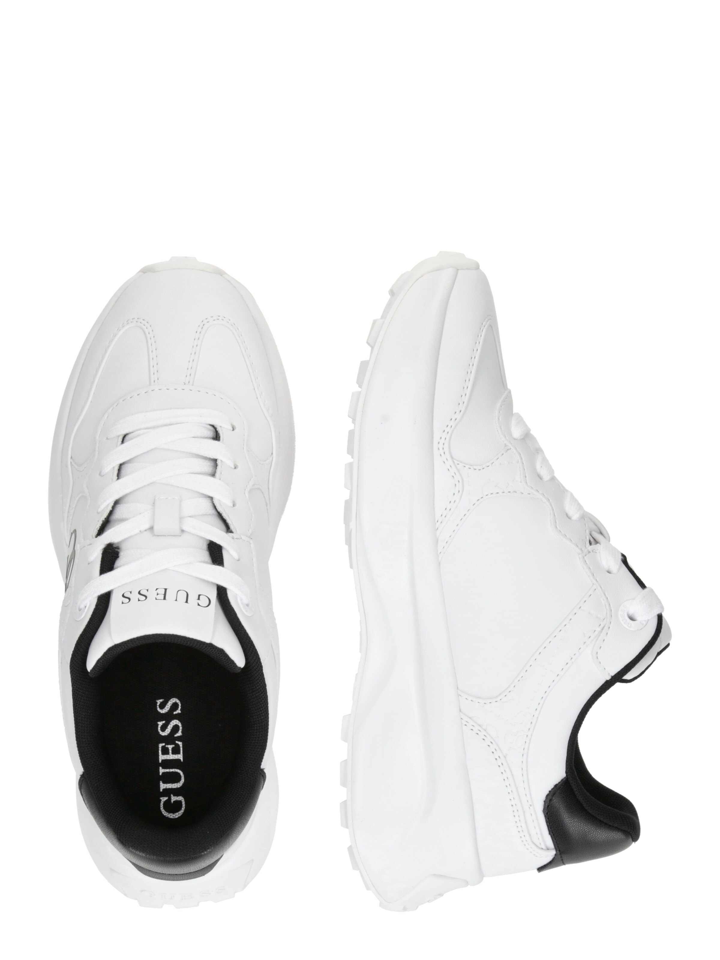 GUESS Σνίκερ χαμηλό 'Luckei' σε λευκό