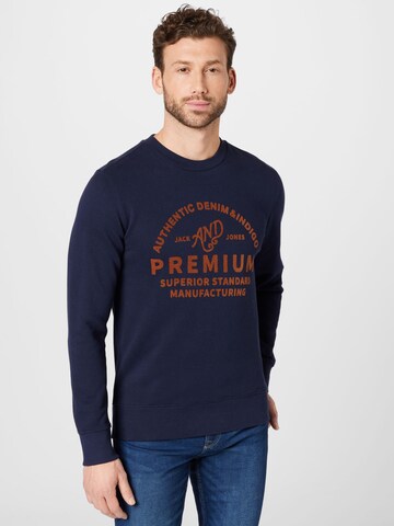 JACK & JONES Sweatshirt 'Jeff' i blå: forside