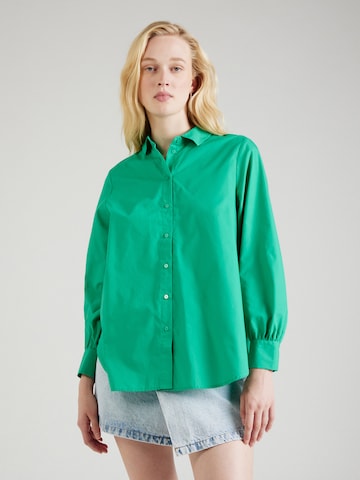 VERO MODA Blouse 'Ella' in Groen: voorkant