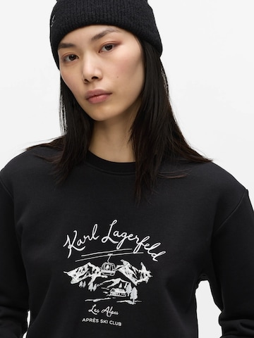 Karl Lagerfeld Mikina ' Après Ski Club' - Čierna