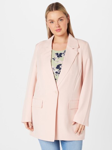 ONLY Carmakoma Blazer 'Thea' i pink: forside