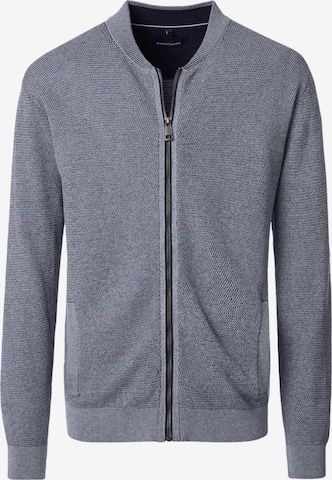 CASAMODA Strickjacke 'Basic' in Blau: Vorderseite