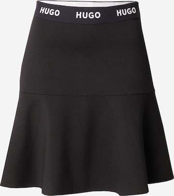 HUGO Red - Falda 'Relosana-1' en negro: frente