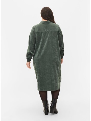 Zizzi Shirt Dress 'Katie' in Green