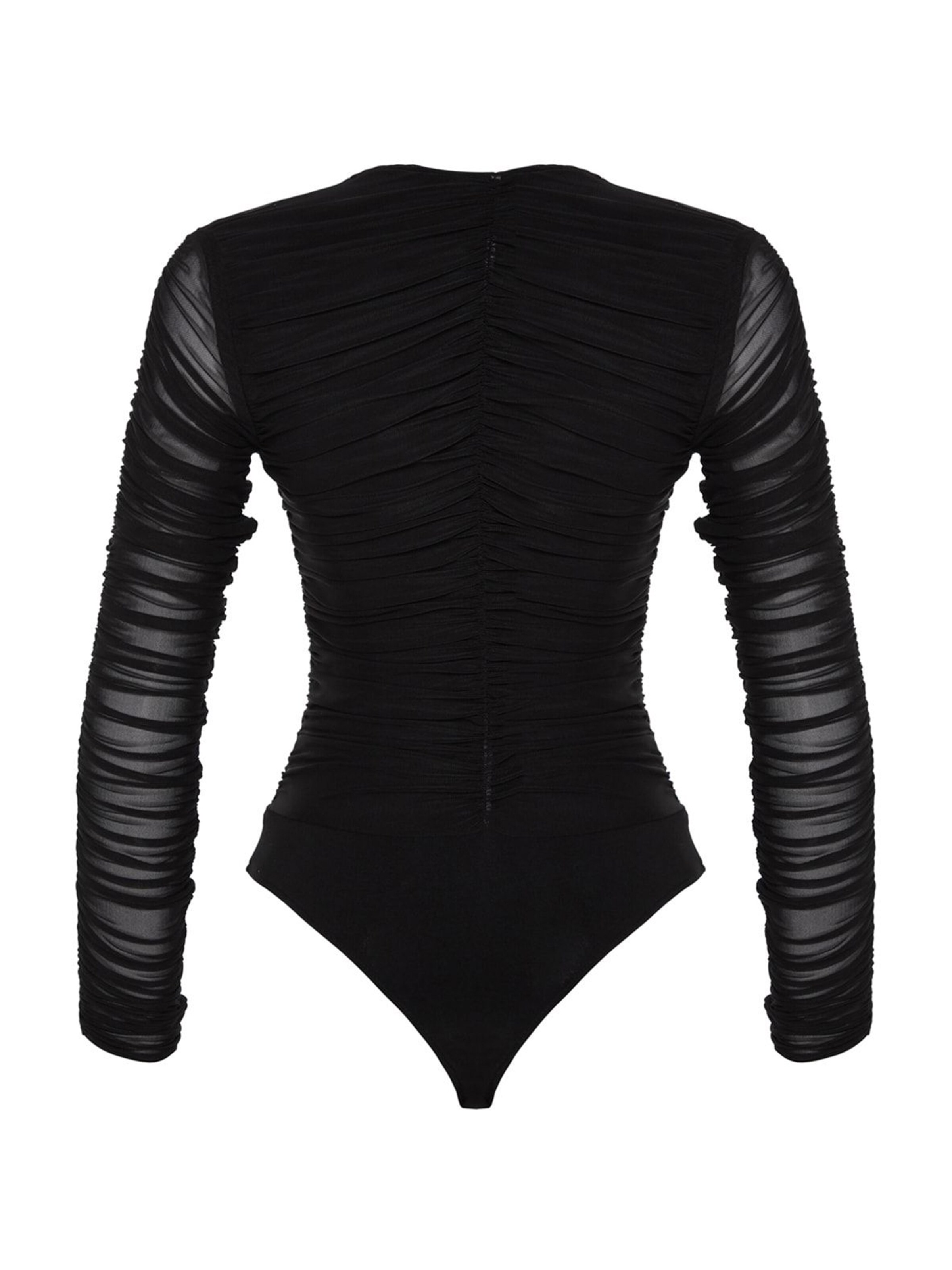 Trendyol Shirt bodysuit in Black