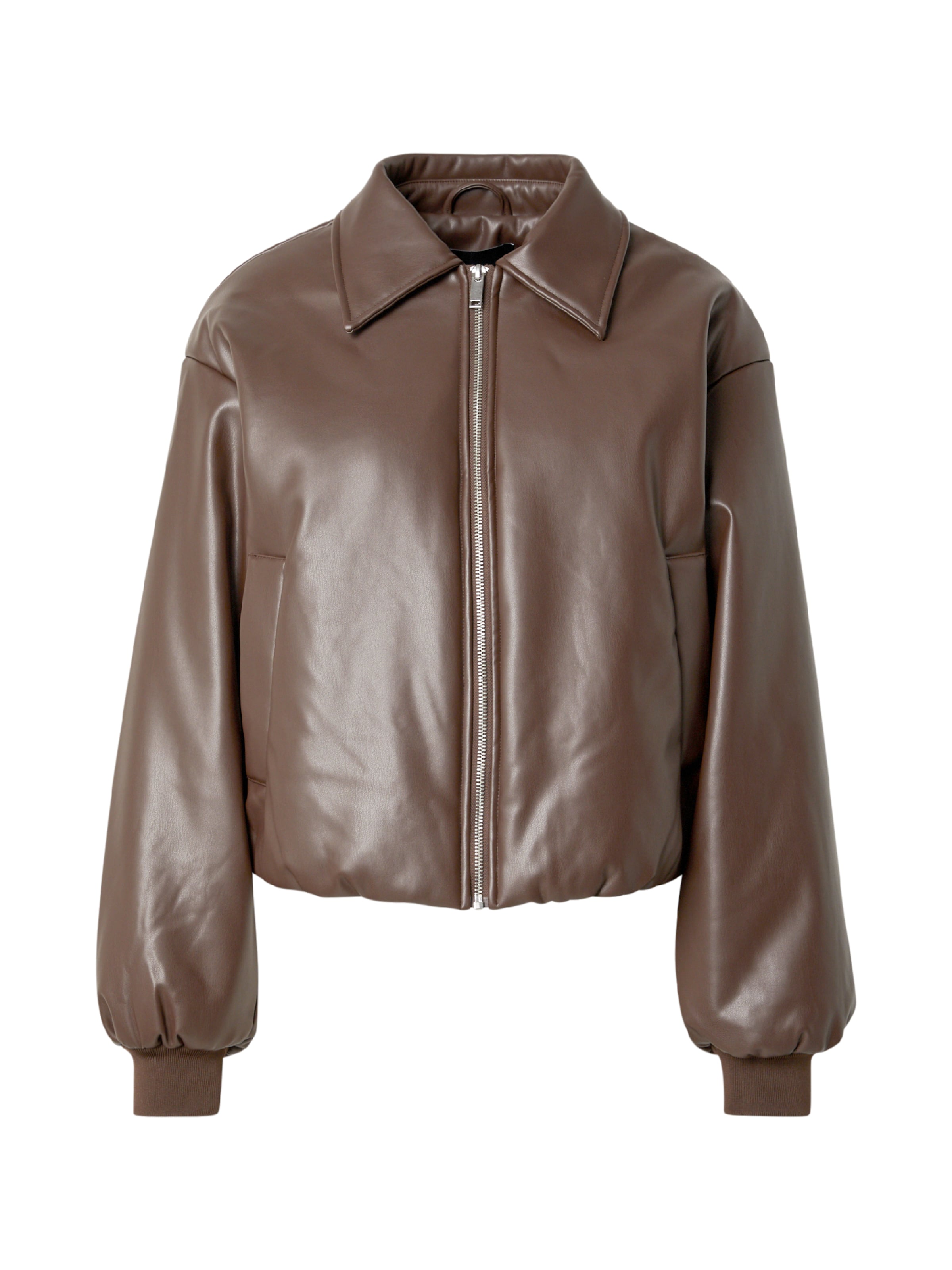 Giacca di mezza stagione di PIECES in marrone: frontale