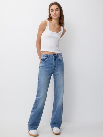 Regular Jeans de la Pull&Bear pe albastru